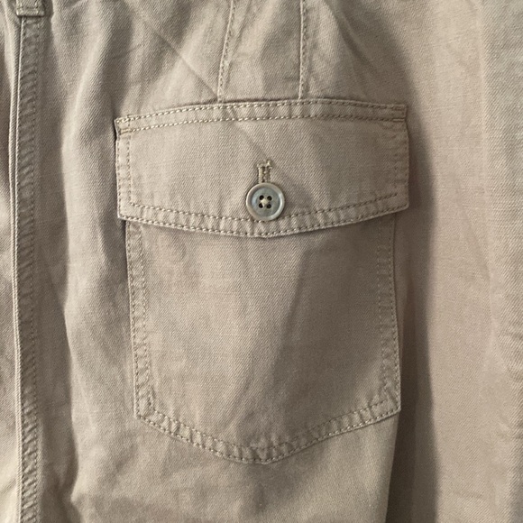Talbots Women's Super-soft Cargo Pants P15 Petit Khak High Rise 100% Cotton Y-2 - Picture 7 of 11